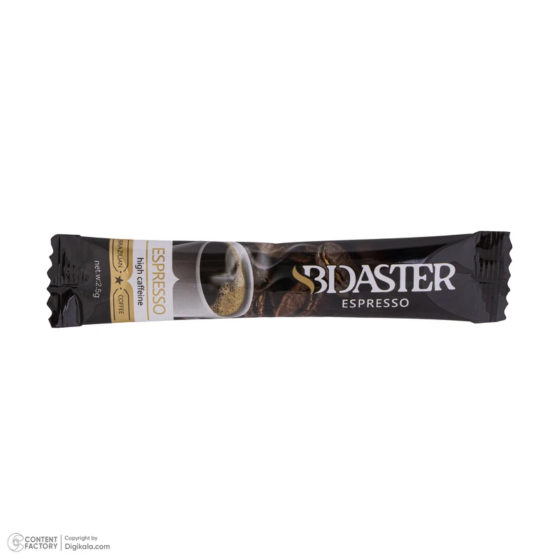 پودر قهوه فوری اسپرسو بیداستر - 2.5 گرم بسته 50 عددی - Image 4