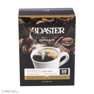 پودر قهوه فوری اسپرسو بیداستر - 2.5 گرم بسته 50 عددی